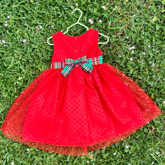 COPY - NWT gorgeous red dress with green plaid - Picture 8 of 12